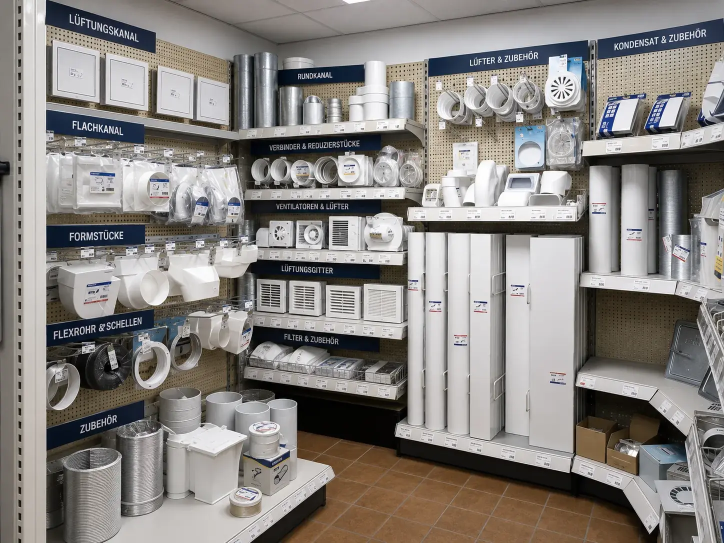 Belüftung im Raiffeisenmarkt Wiesbach