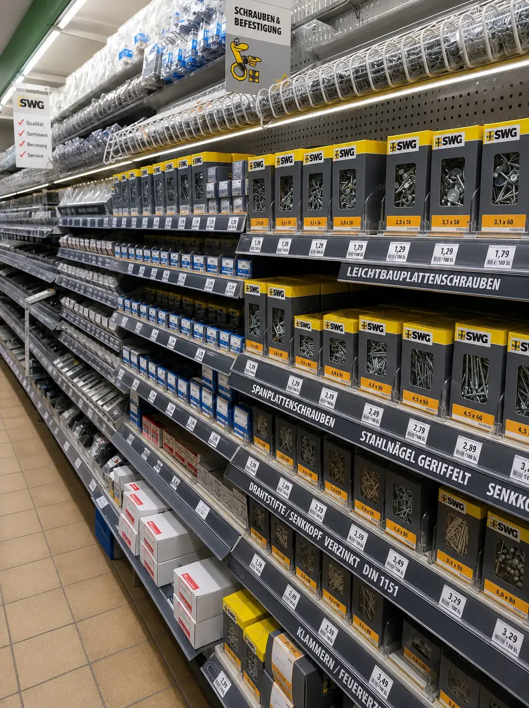 Schrauben & Dübel im Raiffeisenmarkt Wiesbach